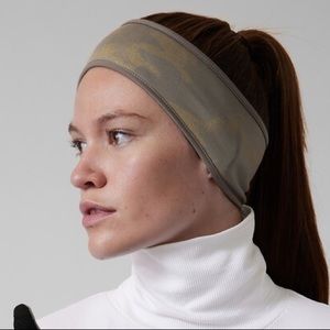 Athleta Grey Camo Flurry Reflective II Headband